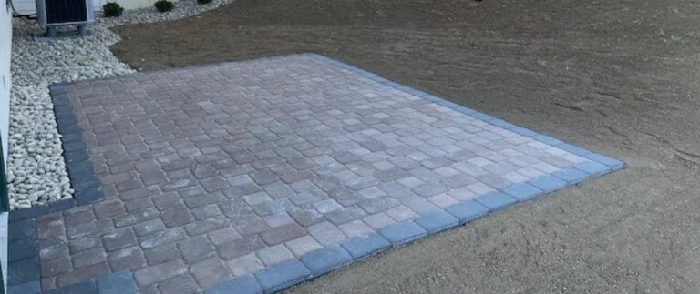 Patio of brick