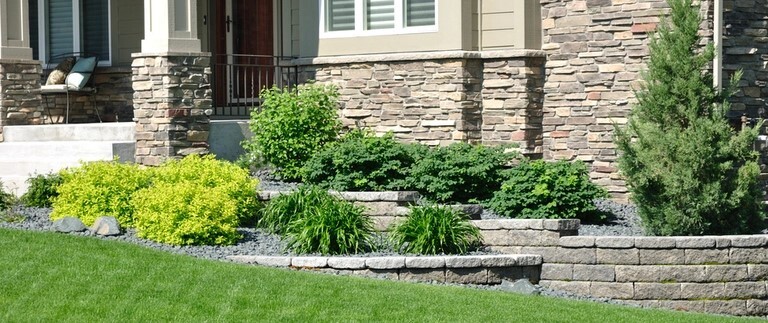 Raised layered flower beds