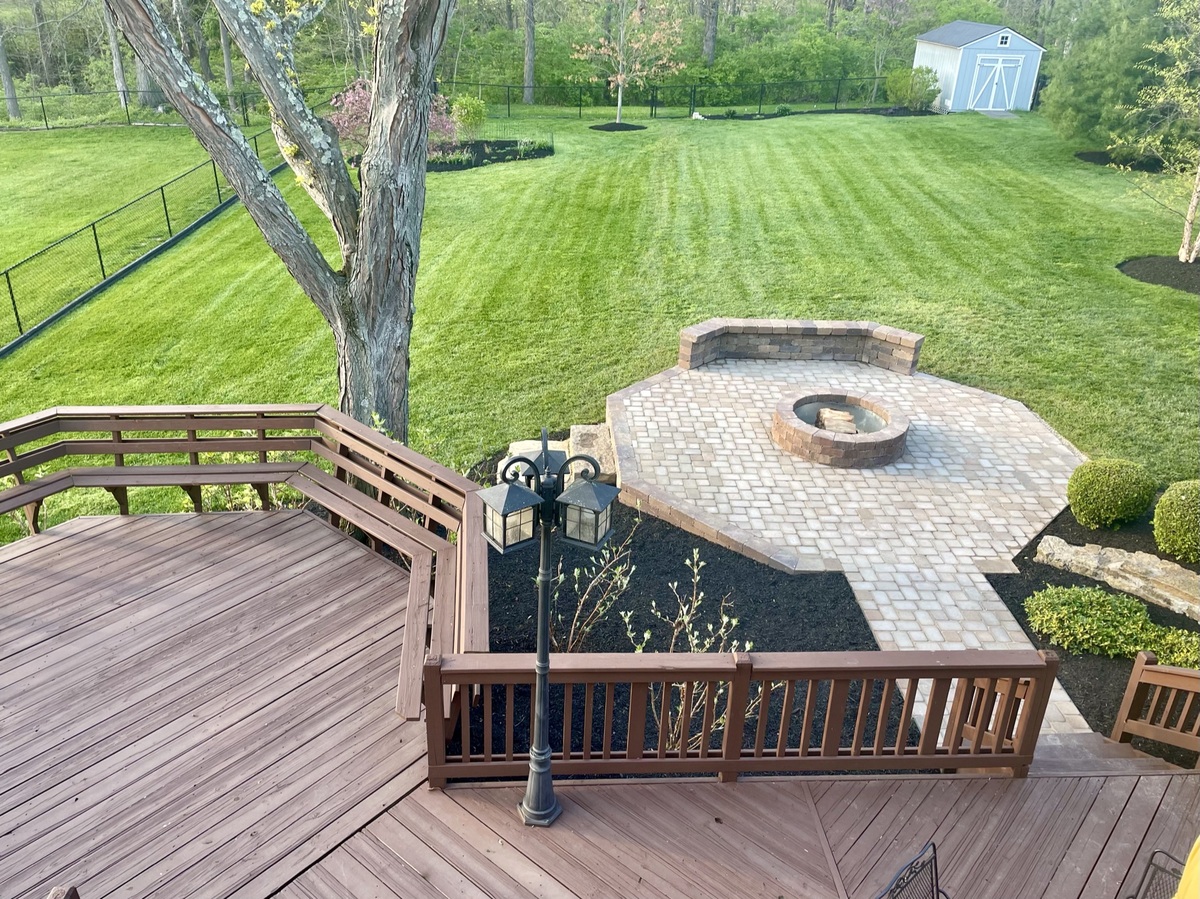 Patio with outdoor fire pit